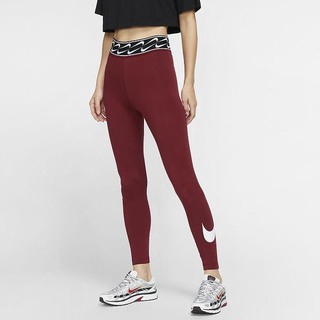 Leggings Nike Sportswear Logo Dama Rosii Albi | LFPN-96715